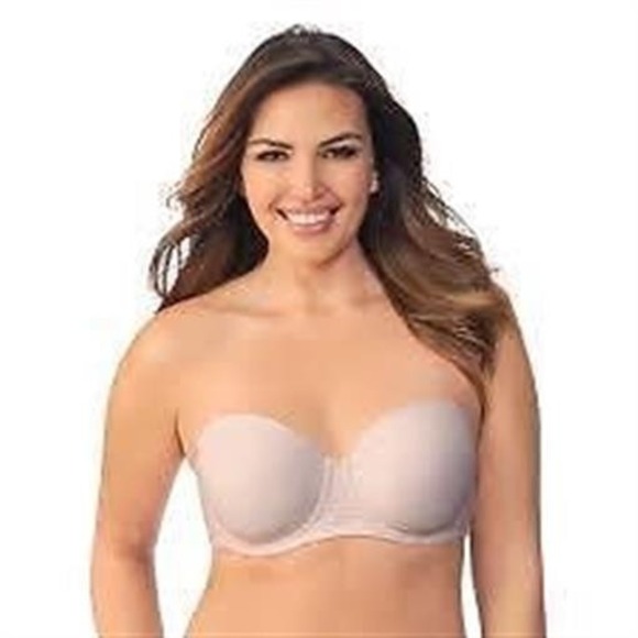 Vanity Fair Other - NWOT Vanity Fair 38D Beauty Back Full Figure Strapless Bra 74380 Beige 116561
